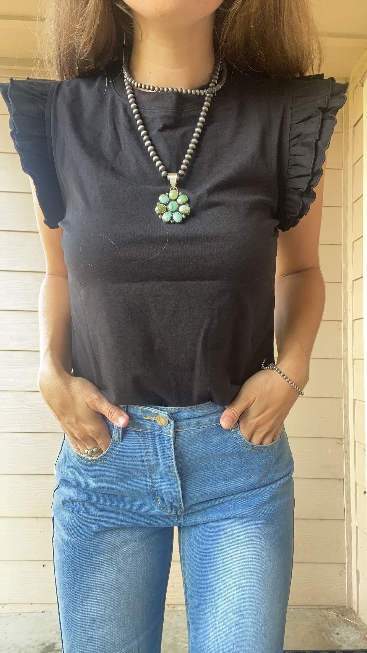 bailey ruffle tank