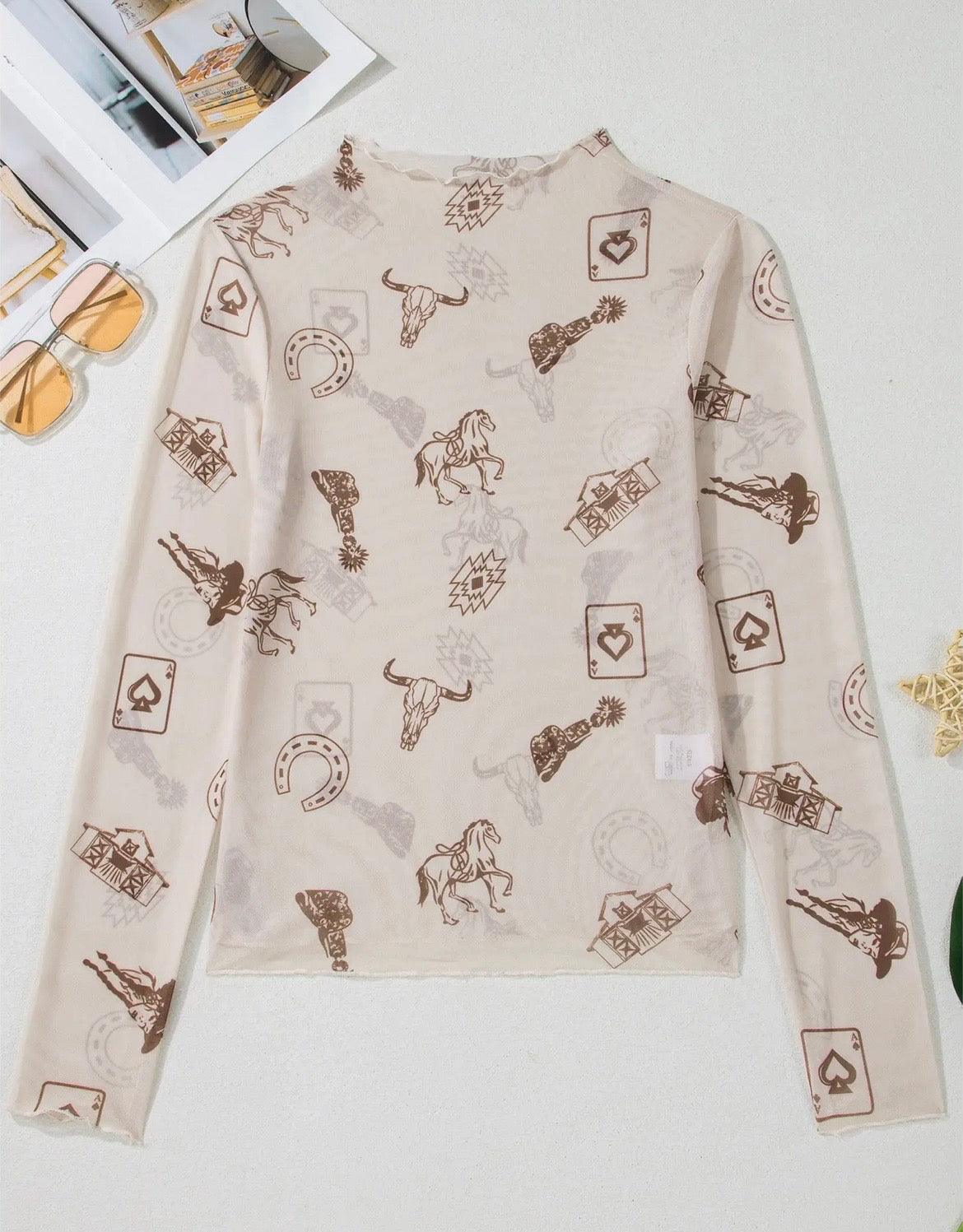 Western Mesh Top