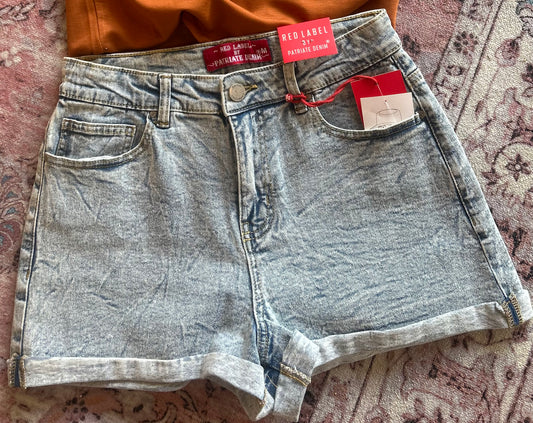 High Rise Denim Shorts