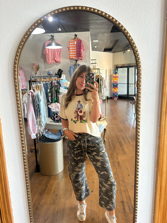 Camo Barrel Jeans