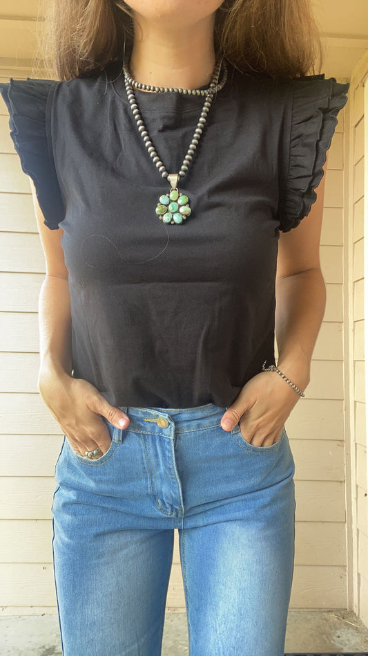 bailey ruffle tank